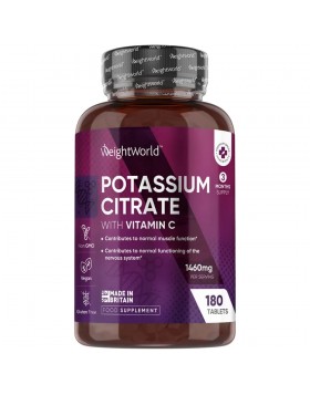Potassium Citrate Κιτρικό Κάλιο με Βιταμίνη C 1460mg 180tabs WeightWorld